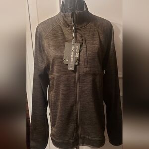 Thermacore Performance Fleece Quarter-Zip Jacket - Olive Green Unisex-friendly.